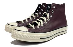 Converse Chuck 70 Leather High 'Colorblock - Black Currant' Black Currant/Noble Grey/Egret 169580C Converse Chuck 70 Low, Chuck 70 Low, Run Star Hike, Converse Chuck 70, Black Currant, Black Currants, Black Gums, Chuck 70, University Blue