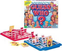 the game guess who? with its board and pieces