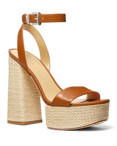 Michael Michael Kors Women's Ashton Espadrille High Heel Platform Sandals High Heel Platform Sandals, Michael Kors Heels, High Heel Platform, Create Outfits, Platform Sandals, Effortless Style, High Heel, Ankle Strap, Open Toe