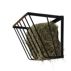 The SHEDorize Hay Rack is a heavy duty, powder-coated solid steel rack, perfect for feeding your horses or other animals. With rounded edges to ensure your animals aren’t injured as they feed, and the wedge shape design to keep the hay compressed in the rack (and off the floor away from moisture and possible bacteria and parasites), this rack is perfect for ensuring your animals are well taken care of. Fits 4 cakes of hay (full-sized bale). Made of powder-coated, solid steel, so this hay rack won’t rust. Comes with everything you need to install this rack: hay rack and screws. This rack was designed in Pennsylvania. Dimensions: 14.5" H x 28.5" W x 12.5" D on top, 5" D on bottom. Designed in the USA. SHEDorize 4 Cakes From A Full-sized Bale Black Steel Hay Rack | SHR Hay Holder For Goats, Hay Rack For Horses, Stall Hay Feeder For Horses, Round Bale Hay Feeder For Goats, Pig Hooves, Large Square Hay Feeder, Goat Hay Feeder, Hay Feeder For Horses, Horse Feeder