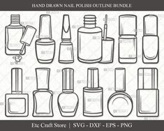 Nail Polish Bottle Tattoo Ideas, How To Draw Nail Polish, Nail Polish Bottle Design, Nail Polish Bottle Tattoo, Nail Polish Bottle Drawing, Nail Polish Drawing, Nail Polish Clipart, Nail Polish Tattoo, Makeup Svg