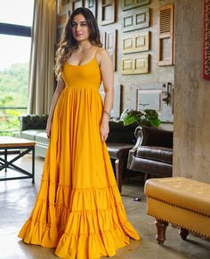 Cotton Maxi Dress, Yellow Outfit, Cotton Maxi, Maxi Dress Cotton, Dresses For Women, Cotton Dresses, Clothing Brand, Aurora