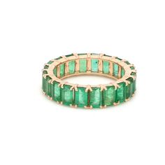 14K gold emerald cut emerald eternity band ring | Natural octagon cut emerald ring gold | Green 5-6ct emerald cut eternity wedding band goldSTONE DETAILS :✦ Gemstone: Emerald✦ Gemstone Type : Natural✦ Gemstone Size : 5x3 mm✦ Gemstone Shape : Emerald cut / Octagon cut✦ Number of gemstones : 20✦ Gemstone Weight : 5-6 carats✦ Gemstone Grade : AAAMETAL DETAILS :✦ Metal : 14K/18K Gold✦ Metal Color : Yellow / White / Rose Gold✦ Setting : Prong Setting✦ Ring Box : YesSHIPPING DETAILS :✦ Shipped via ; U Stackable Emerald Cut Emerald Ring, Stackable Emerald Cut Emerald Jewelry, Stackable Emerald Jewelry, Fine Jewelry Green Emerald Cut Eternity Band, Green Emerald Cut Eternity Band, Green Emerald Eternity Band With Emerald Cut, Green Emerald Cut Emerald Eternity Band, Fine Jewelry Emerald Cut Emerald Eternity Band, Emerald Eternity Ring