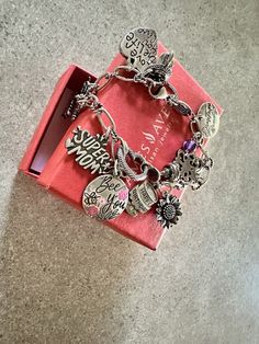 James Avery size medium bracelet with 15 charms