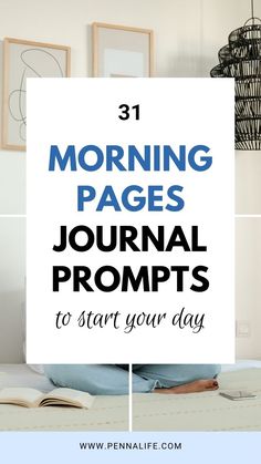 Make mornings meaningful with journaling! Here’s how to start morning journaling and 31 prompts to inspire your day. Morning journaling ideas aesthetic, how to keep a daily journal notebook, morning pages journal ideas, morning journaling prompts, morning pages the artist's way. Morning Pages Prompts, How To Start Journaling, Journaling Beginner, Morning Pages Journal, Journaling Ideas Aesthetic, Daily Journal Ideas, Start Morning, Morning Journal Prompts, Morning Journal