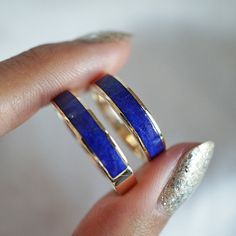 Mens Lapis Lazuli Ring, Symbol Of Wisdom, Celestial Blue, Solid Gold Band, Blue Lapis Lazuli, Lapis Lazuli Ring, Blue Lapis, Ring Band, Gold Band