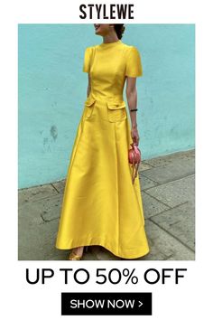 Crew Neck Dress, Summer Elegant, Crewneck Dress, Wedding Outfits, Women Clothes, Style Guide, Fit Flare Dress, Fit & Flare, Maxi Dresses