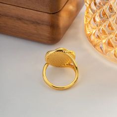 Let the beauty of the sea be a part of your everyday with this stunning gold pedal abalone shell ring. Made with 18k gold plated brass, its can be easily dressed up or down depending on the occasion. The resizable setting ensures a perfect fit. Brass Rings Jewelry, Wood Menu, Gifts For Techies, Writer Gifts, Shell Ring, Plant Lover Gift, Ring Watch, Plant Gifts, Eco Friendly Gifts