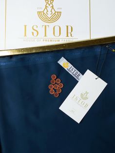 ISTOR Men’s Unstitched Meer Luxurious Pima Cotton Suit - Denim Luxury Unstitched Suit, Printed Dresses, Online Shopping Websites, Fabric Houses, Fabric Stores Online, Shopping Sites, Shopping Websites, Jacquard Fabric, Product Label