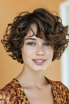 Pixie-cut Lang, Short Curly Cuts, Curly Pixie Haircuts, Layered Hair With Bangs, Corte Bob, Curly Hair Photos, Haircuts For Wavy Hair, Short Hairstyles For Thick Hair, Hair Appointment