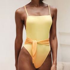 Show Off Your Curves With Our Lennox Ombre Tie Front One Piece Swimsuit. Features Tie Front And Ruched Back With Backless Design For Sexy Vibes. Product Code: Asl0264yy. Brand New Size Medium See Photo For Measurements Colorblock Swimsuit, Wrap Swimsuit, Plus Size One Piece, Orange Ombre, Floral One Piece Swimsuit, Floral One Piece, Halter One Piece Swimsuit, Cut Out Swimsuits, Beach Swimwear