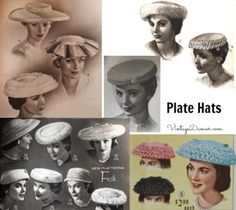 1950s Womens Hats by Style 50s Glam, Mushroom Hats, Vintage Outfits For Women 1950s, Head Warmers, Short Hairstyles Over 50, Retro Clothes