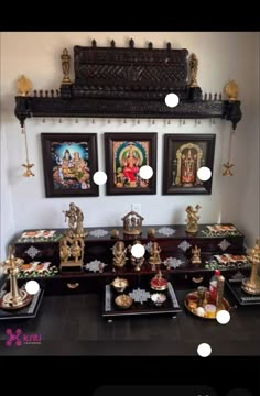 Temple Room Design For Home, Pooja Shelf, Pooja Room Ideas, Dev Ghar, Temple Ideas