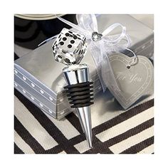 a wine bottle stopper with a dice on it