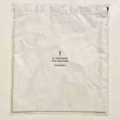 Brand New Authentic Ysl Yves Saint Laurent Le Vestiaire Des Parfum Dust Bag Pouch Perfect To Display Or For Storage White With Black Lettering Condition-New In Bag-No Flaws Bags Ysl, Yves Saint Laurent, Saint Laurent, Dust Bag, Pouch, Bag Lady, Women Shopping, White