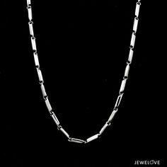 Platinum Chains by Jewelove Designer platinum chain for men.  Metal : Platinum Platinum Purity : 95% Platinum Purity Mark : Pt 950 Width : 2.75 mm Estimated Platinum Weight : 45.36 grams for 22 inches Certificate of Authenticity : Platinum Guild International This chain is not eligible for exchange or refund. Silver Chain Design For Men, Platinum Chains For Men, Om Pendant, Platinum Chain, Chain For Men, Platinum Rose Gold, Diamond Jewelry Necklace, Luxury Jewellery, Design Silver