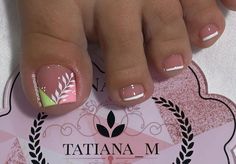 Semi Pies, Pedicure Designs Toenails, Pedicure Nail Designs, Gel Toe Nails, Acrylic Toe Nails, Diva Nails, Summer Toe Nails, Cute Toe Nails, Pedicure Designs