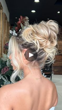 1.4M views · 74K reactions | Messi updo for our gorgeous @kiarazara 
Makeup by @xtrnd_beautybar 
#hair #makeup #beauty #hairstyle #styling #updo #messi #messifans #hairdressing #wedding #blondehair | Jocelyne chidiac Medium Updos Women, Messy Updo Tutorial, Quick Easy Updos, Jw Wedding, Updo Tutorials, Rose Coloring, Quick Updos, Light Purple Nails, Diy Updo