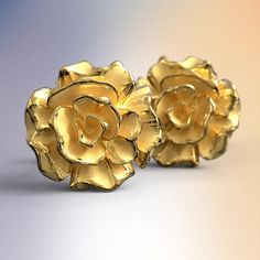 Elevate your style with our exquisite rose-shaped gold stud earrings, meticulously crafted in Italy from genuine 14k or 18k gold. Delicate yet striking, these earrings add a touch of luxury to any ensemble. Experience Italian craftsmanship at its finest with these timeless treasures. 14k or 18k gold Shape size: 9mm x 9 mm Made in Italy Italian Gold Jewelry, Italian Elegance, Italian Craftsmanship, Italian Jewelry, Gold Stud Earrings, Gold Stud, Timeless Treasures, Gold Studs, Gold Earrings Studs