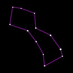 the zodiac sign sagith is depicted in purple on a black background