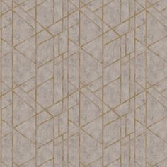 a beige and gold geometric wallpaper with lines in the middle, on top of it