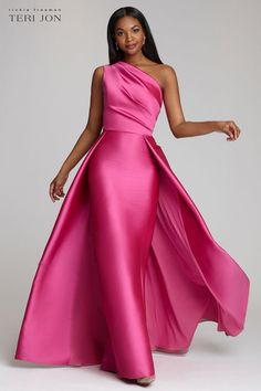 Color_Hot Pink Dinner Dress Formal, Gaun Koktail, Red Green Dress, Pink Evening Gowns, One Shoulder Prom Dress, Gaun Fashion, 파티 드레스, Pink Wedding Dresses, Hot Pink Dresses