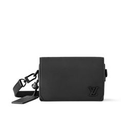 LOUIS VUITTON® - Fastline Wearable Wallet - Black Designer Black Wallet On Chain For Everyday Use, Modern Black Wallet On Chain For Formal Occasions, Designer Black Wallet On Chain For Business, Black Leather Wallet On Chain For Business, Modern Black Wallet On Chain For Business, Modern Black Business Wallet On Chain, Modern Black Wallet On Chain For Everyday Use, Black Rectangular Business Wallet On Chain, Designer Black Bag With Coin Pocket