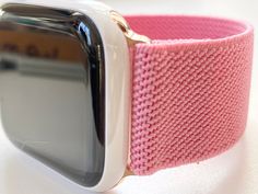 "Elastic Apple watch bands - These bands are made by joyful people doing GoOd for the greater goOd of all. You will be wearing a happy doOGle band full of good vibes and happy thoughts. When we make these bands we think of each and every one of you.. wishing you good-will in your journey and we hope that our product makes your life just a little better. \"doOGle\" on and pay it forward... Dawn What sets our band apart from the knock offs? The way it connects to the Apple device. Through years of Pink Bracelet Strap Apple Watch Band, Pink Rectangular Apple Watch Band With Bracelet Strap, Pink Rectangular Bracelet Strap Apple Watch Band, Trendy Pink Rectangular Apple Watch Band, Pink Rectangular Watch Band With Bracelet Strap, Trendy Rectangular Pink Watch Band, Trendy Pink Rectangular Watch Bands, Trendy Pink Bracelet Strap Apple Watch Band, Pink Apple Watch Band With Bracelet Strap