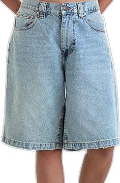 Knee Length Denim Shorts, Bermuda Jean Shorts, Denim Shorts Outfit, Casual Denim Shorts, Y2k Women, Carpenter Shorts, Trendy Streetwear, Dress Classy, Summer Jeans