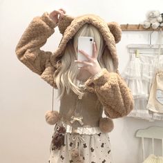 Bunny & Bear Cropped Hooded Cardigans Bunny And Bear, Baby Tees Y2k, Y2k Clothing, Hoodie Cardigan, Y2k Baby Tee, Hooded Cardigan, Old Money Style, Grunge Style, Leather Mini Skirts