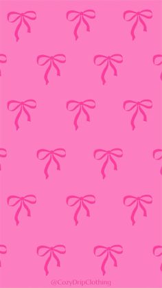 pink bows on a pink background