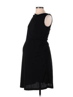 Assorted Brands Casual Dress Size: 4 Black Dresses - used. No Fabric Content, Mock, Solid, Knee Length, Sleeveless | Casual Dress: Black Solid Dresses - Used - Size 4 Maternity Fitted Sleeveless Maternity Dress, Chic Sleeveless Maternity Dress, Sleeveless Fitted Maternity Dress For Parties, Black Stretch Maternity Dress, Chic Sleeveless Maternity Midi Dress, Elegant Sleeveless Midi Dress For Maternity Wear, Stretch Sleeveless Maternity Dress For Party, Black Sleeveless Summer Maternity Dress, Black Maternity Dress For Spring