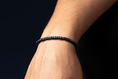 Elevate your wardrobe with the sophisticated charm of our black Miyuki beaded bracelet. This handmade bracelet is a testament to the beauty of minimalist style, offering a sleek and versatile accessory that's perfect for any occasion. The uniform, high-quality 4mm Miyuki beads exude a rich color and lustrous finish that will capture the attention and admiration of those around you. Whether you're dressing up for a night out or adding a touch of elegance to your everyday look, this beaded bracele Handmade Black Braided Bracelets With Round Beads, Minimalist Black Beads Bracelets As Gift, Minimalist Black Bead Bracelets As Gift, Minimalist Black Beads Bracelet As Gift, Minimalist Black Beads Bracelet For Gift, Minimalist Black Bracelets With Tiny Beads, Minimalist Black Bracelet With Tiny Beads, Black Beaded Braided Bracelet As Gift, Everyday Black Braided Jubilee Bracelet