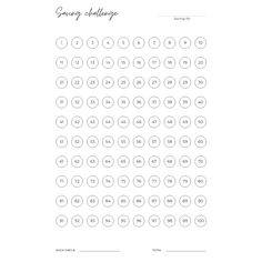 a printable counting sheet with numbers on it