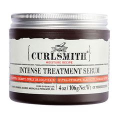 Curlsmith Intense Treatment Serum is a rich multi-purpose hair butter that melts into oil. It can be used as pre-shampoo, overnight treatment or leave-in. Hair Type: Wavy, Textured, Curly, CoilyFluid Ounces: 4 oz.Formulation: OilCountry of Origin: Made in US Hair Serums, Hair Butter, Ginger Essential Oil, Regrow Hair, Homemade Hair Products, Baking Soda Shampoo, Coily Hair, Hair Remedies, Dreadlock Hairstyles