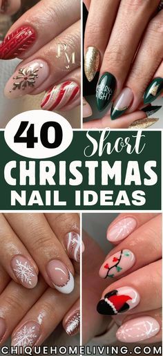 Cute Christmas Gel Nails Short, Clear Nail Christmas Designs, Christmas Theme Nails Short, Christmas Lights Gel Nails, Cute Nail Designs For Winter Short, Nail Christmas Tree Design, Cool Christmas Nails Design, Christmas Fingernail Art, Christmas Nails Olaf