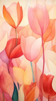 Butterflies abstract pattern petal. | Free Photo Illustration - rawpixel Ideas Cuadros, About Butterfly, Tulip Garden, Tulips Garden, Painting Flower, Garden Painting, Butterfly Watercolor, Orange Flower, Abstract Painting Acrylic