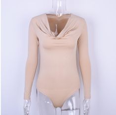 Gender: Women Item Type: Jumpsuits & Rompers Fit Type: skinny Fabric Type: Knitted Style: Sexy & Club Material: Polyester,Spandex,Cotton Decoration: None Type: Bodysuits Pattern Type: Solid Fall Long Sleeve Beige Bodysuit, Chic Solid Color Bodysuit For Winter, Beige Bodysuit For Fall, Chic Solid Color Winter Bodysuit, Winter Chic Solid Color Bodysuit, Stretch Solid Color V-neck Bodysuit, Fitted Beige Bodysuit For Fall, Elegant Stretch Bodysuit Solid Color, Elegant Bodysuit For Winter