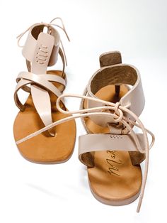 Flat Sandal With A Strappy Leather Upper That Ties At The Back Of The Ankle. A Must Have For The Summer. Color: Nude Leather Upper Manmade Outsole Leather Lining Lace up Closure Width: M Summer Color, Gladiator Sandals, Flat Sandals, Jumpsuit Dress, Hair Clips, Leather Upper, Topshop, Hair Accessories, Lace Up