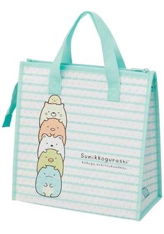 The cute Sumikkogurashi characters are stacked and ready to go with our insulated lunch bag, perfect for keeping your food nice and cool! Official licensed San-X Designed in Japan Size: 10.43" x 10.83" x 4.72" Material: outer non-woven fabric/polypropylene; inner aluminum evaporation material for insulation Cute Blue Lunch Bag For Gift, Kawaii Rectangular Lunch Bag For School, Cute Blue Rectangular Lunch Bag, Bags On Amazon, Cute Lunch Bags, Cold Bag, Thermos Food Jar, Cool Lunch Boxes, Insulated Bag