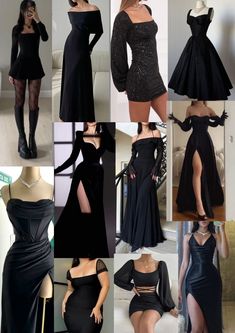 black dresses, mafia style, black, dark, elegant Black Dress 90s Style, Black Birthday Dress Ideas, Mafia Dress Outfit, Black Mafia Outfit, Black Mafia Dress, Mafia Lady Outfit, Mafia Party Outfit, Mafia Outfits Female, Black Dress Birthday Outfit