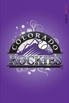 the colorado rockies logo on a purple background