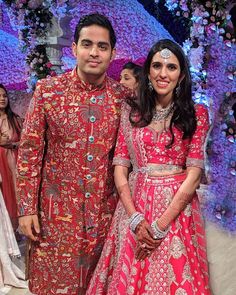 Shloka Mehta Jewellery, Anjali Merchant, Ambani Jewellery, Akash Ambani, Wedding Celebrity, Indian Gown