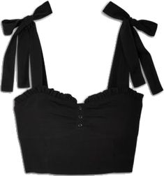 Black Cropped Tops With Smocked Back, Trendy Fitted Cotton Smocked Top, Chic Black Cotton Smocked Top, Trendy Fitted Black Smocked Top, Summer Black Cotton Smocked Top, Black Casual Cotton Smocked Top, Black Cotton Smocked Top, Casual Black Cotton Smocked Top, Black Cotton Smocked Back Top