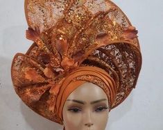 African Head Wraps, Ankara Style, Turbans, Head Wraps, Fascinator, Diy Clothes, Love It, Lace Wedding, My Style