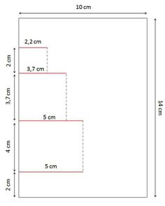 a drawing of a square area with measurements for the width and width of each piece