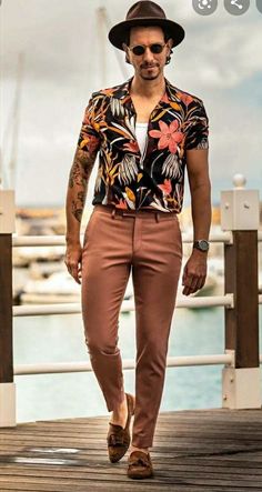 Miami Mens Fashion, Cuban Outfit, Trendy Mens Fashion, Fashion Suits For Men, Mens Fashion Classy, African Men Fashion