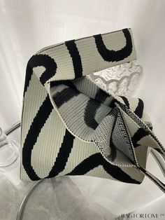 BagForLove - Chic Striped Shoulder Bag Product Description Color Black and White Bag Size Medium Strap Type Double Handle Pattern Type Geometric Style Fashionable Closure Type No-closure Composition 100% Polyester Material Polyester Size Chart INCH CM Bag Length Bag Width Bag Height Handle Height 10.6 inch 3.9 inch 12.2 inch 8.3 inch Bag Length Bag Width Bag Height Handle Height 27 cm 10 cm 31 cm 21 cm Details Pictures Similar Products h2 { text-align: center; } /* æ¢è¡ */ li{ white-space: nor Casual Black Bucket Bag For Errands, Black Rectangular Bucket Bag For Spring, Black Hobo Tote Bag For Spring, Spring Black Bucket Bag For Shopping, Black Spring Shopping Bucket Bag, Spring Black Shoulder Bag With Double Handle, Spring Black Double Handle Shoulder Bag, Black Shoulder Bag For Spring Shopping, Black Spring Hobo Shoulder Bag