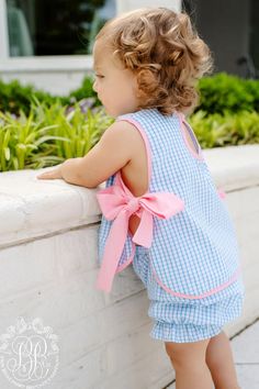 Apron Dress, Monogram Letters, How To Make Bows, Baby Fashion