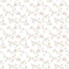 a white background with pink and green flowers